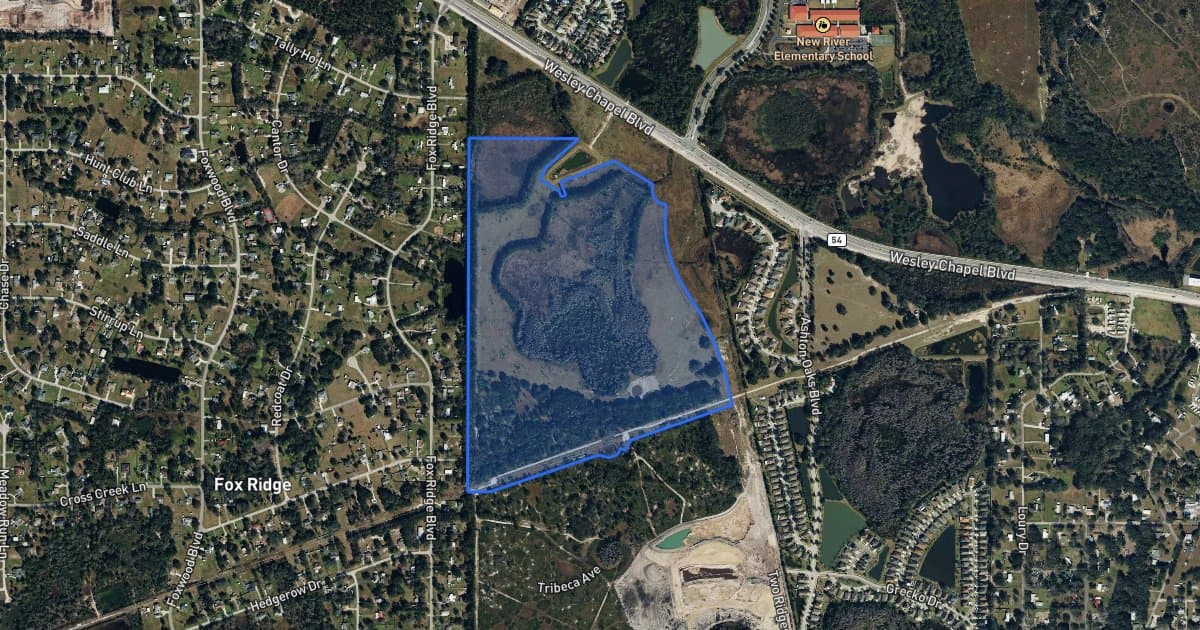 Parcel map for Valencia Ridge